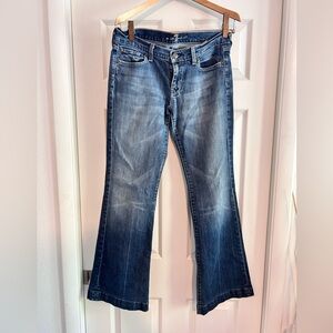 7 For All Mankind Dojo Wide Leg Trouser Jeans Size 30